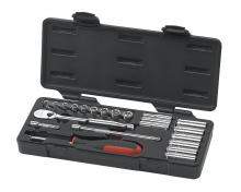 Apex 80327 - SET SKT DP/STD MET 1/4DR 6 & 12PT 22PC