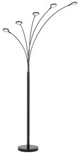  BO-2873FL-5L-DB - Cremona integrated LED Metal Arc Floor Lamp